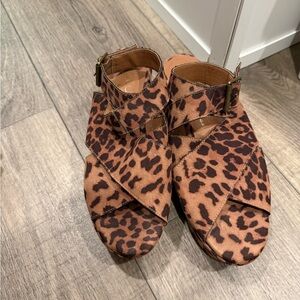 Coconuts by Matisse Leopard Print Platform Sandals